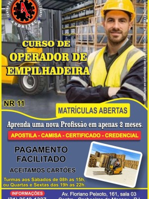 Detalhes doCURSO OPERADOR DE EMPILHADEIRA